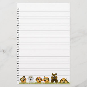 Stationery in de vorm van Cute Dogs Briefpapier