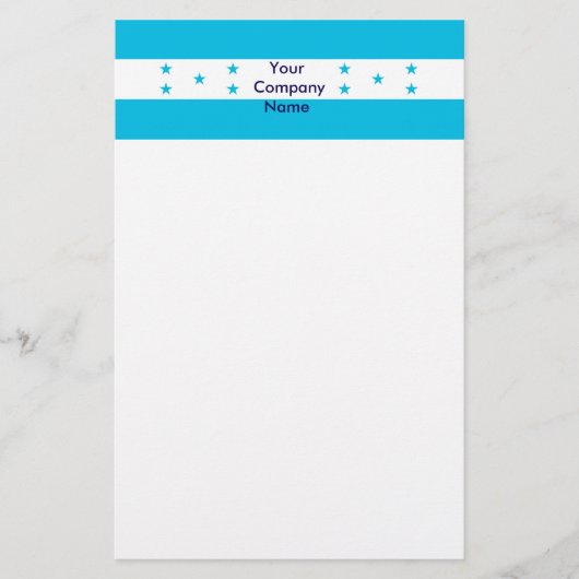 Stationery met de vlag van Honduras Briefpapier (Voorkant)