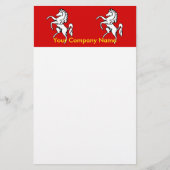 Stationery met de vlag van Kent, Engeland Briefpapier (Voorkant)