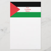 Stationery met de vlag van Palestina Briefpapier (Voorkant)