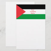 Stationery met de vlag van Palestina Briefpapier (Voorkant / Achterkant)
