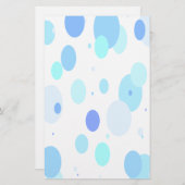 Stationery met rode blauwe bubbels briefpapier (Voorkant / Achterkant)