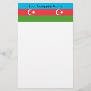 Stationery met Vlag van Azerbeidzjan Briefpapier
