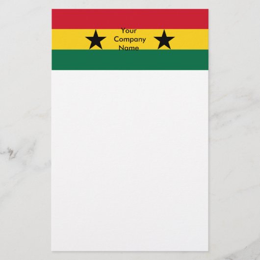 Stationery met Vlag van Ghana Briefpapier (Voorkant)