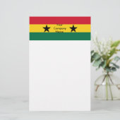 Stationery met Vlag van Ghana Briefpapier (Staand voorkant)