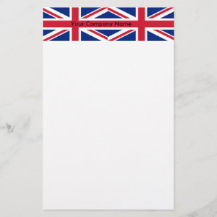 Stationery met vlag van het Verenigd Koninkrijk Briefpapier
