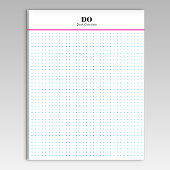 Stationery Monogram Initials Dot Grid Notepad Notitieblok