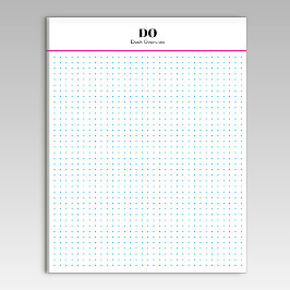 Stationery Monogram Initials Dot Grid Notepad Notitieblok