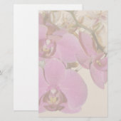 Stationery Orchid Flowers Briefpapier (Voorkant / Achterkant)