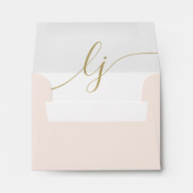 Stationery Personnalisé Simple Script Blush Gold