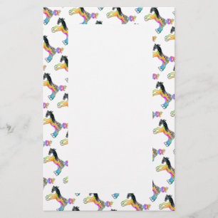 STATIONERY, Pop Art HORSES Briefpapier