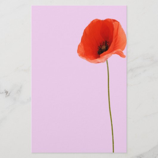 Stationery poppy briefpapier (Voorkant)