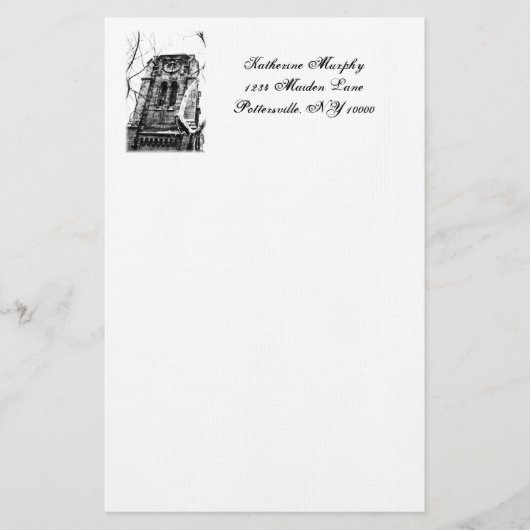 Stationery 'The Bell Tower' Briefpapier (Voorkant)