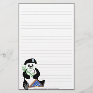 Stationery van Armed Forces Day Panda Briefpapier