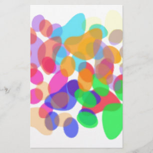 Stationery voor abstracte schilderafdrukken briefpapier