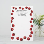 Stationery voor dobbelspelers briefpapier (Staand voorkant)