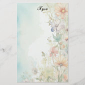 Stationery voor lentebloemen briefpapier (Voorkant)