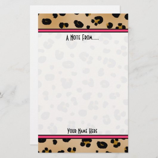 Stationery voor Mode van bladzijdeafdrukken Briefpapier (Voorkant / Achterkant)