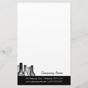 Stationery voor wijnflesjes briefpapier