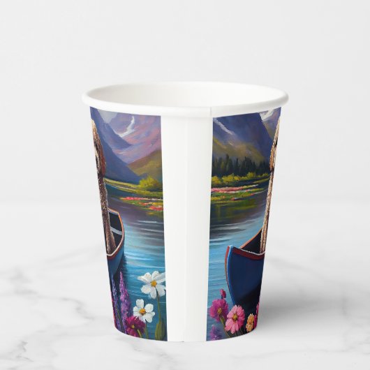 Stationig op een peddel: een Schilderachtig avontu Papieren Bekers (Rechts)