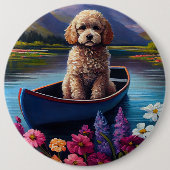 Stationig op een peddel: een Schilderachtig avontu Ronde Button 6,0 Cm (Voorkant)