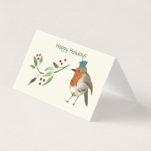 Stationnaire de vacances pour les oiseaux d'hiver (Front)