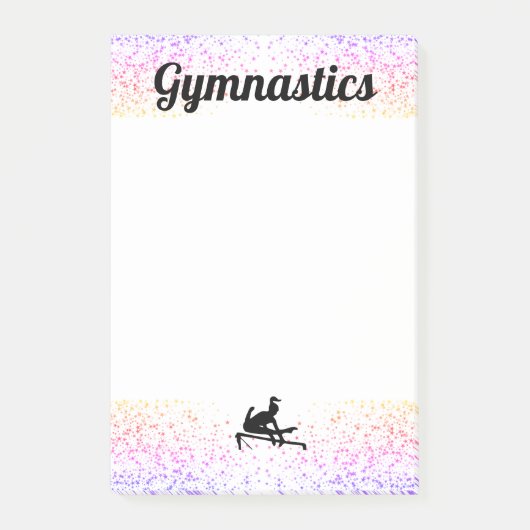 STATIONNAIRE GYMNASTIQUE - Notes post-it 4"x 6" (Devant)