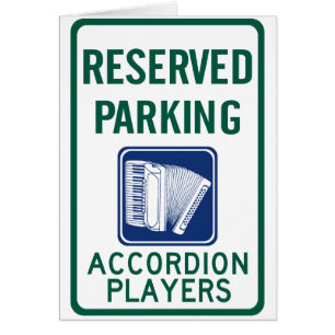 Stationnement de joueur d'accordéon