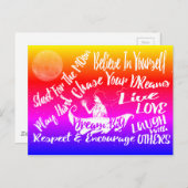 Stations de devis Inspirationnelles @ carte postal (Devant / Derrière)