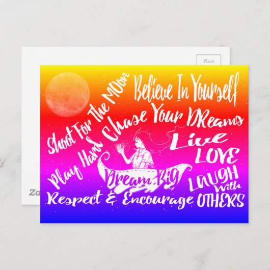 Stations de devis Inspirationnelles @ carte postal (Devant / Derrière)