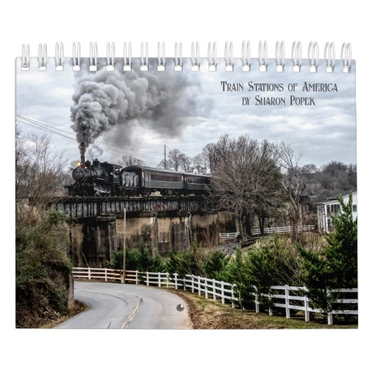 Stations de train d'Amérique Calendrier 2025 (Protection)