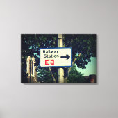 Stationscode Canvas Afdruk (Voorkant)