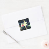 Stationscode Vierkante Sticker (Envelop)
