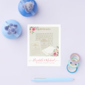 Stationsstijl Weduwontwerp eigen brochroze Flyer (Enkel)