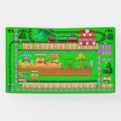 Stationswegen voor treinen, 3x5-banner spandoek (Horizontaal)