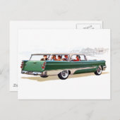 Stationwagon 1957 briefkaart (Voorkant / Achterkant)