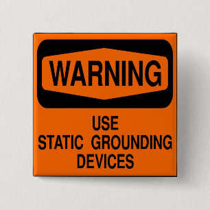 Statische aardingsapparatuur gebruiken vierkante button 5,1 cm