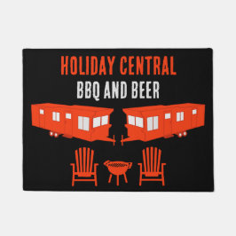 Statische Caravan Home Cadeau Deurmat