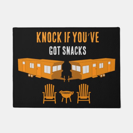 Statische Caravan Home Cadeau Deurmat (Voorkant)