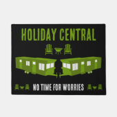 Statische Caravan Home Cadeau Deurmat (Voorkant)