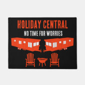 Statische Caravan Home Cadeau Deurmat (Voorkant)