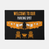 Statische Caravan Home Cadeau Deurmat (Voorkant)