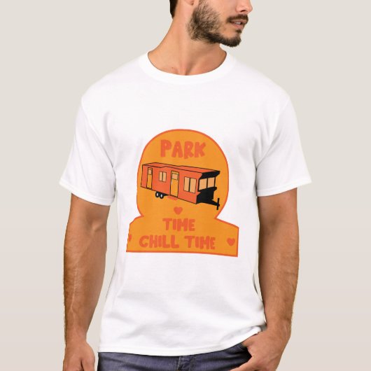 Statische Caravan Home Cadeau T-shirt (Voorkant)