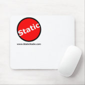 Statische radio Mousepad Muismat (Met muis)