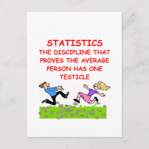statistics joke briefkaart