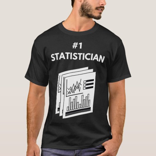 statisticus nummer één big data Wiskunde statistie T-shirt (Voorkant)