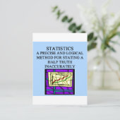 STATISTIEK statisticus humor Briefkaart (Staand voorkant)