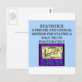 STATISTIEK statisticus humor Briefkaart (Voorkant / Achterkant)