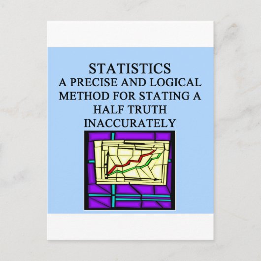STATISTIEK statisticus humor Briefkaart (Voorkant)
