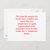 statistieken briefkaart (Voorkant / Achterkant)